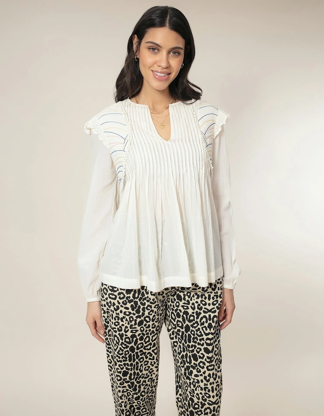 Nooki Design Women's Arlington Blouse - Cream - Size: S