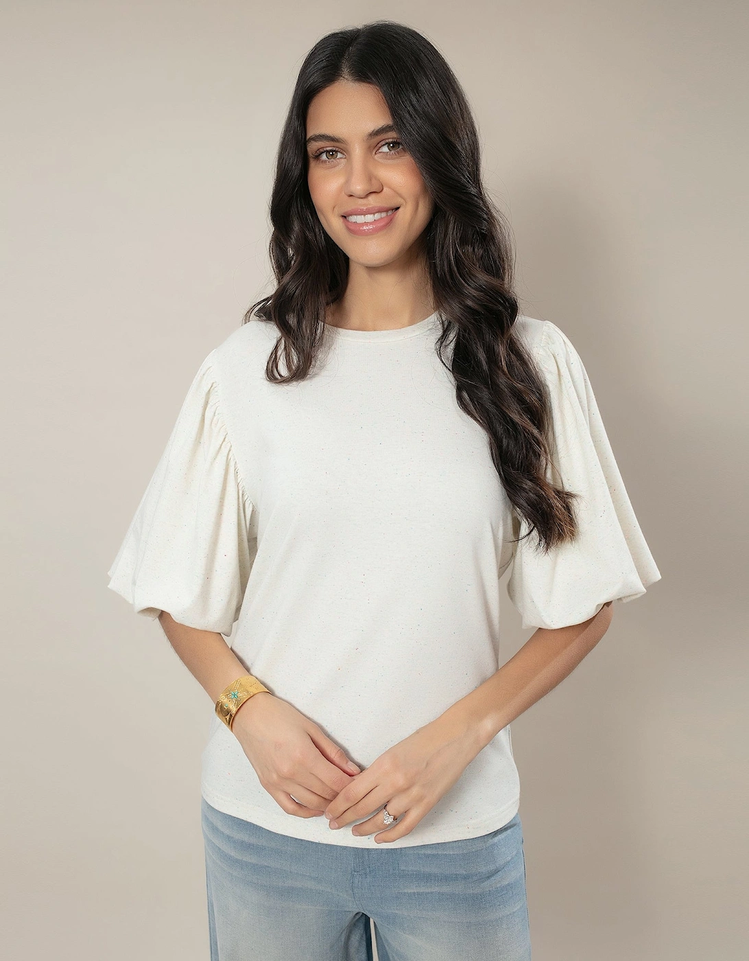 Rhea Top - Cream