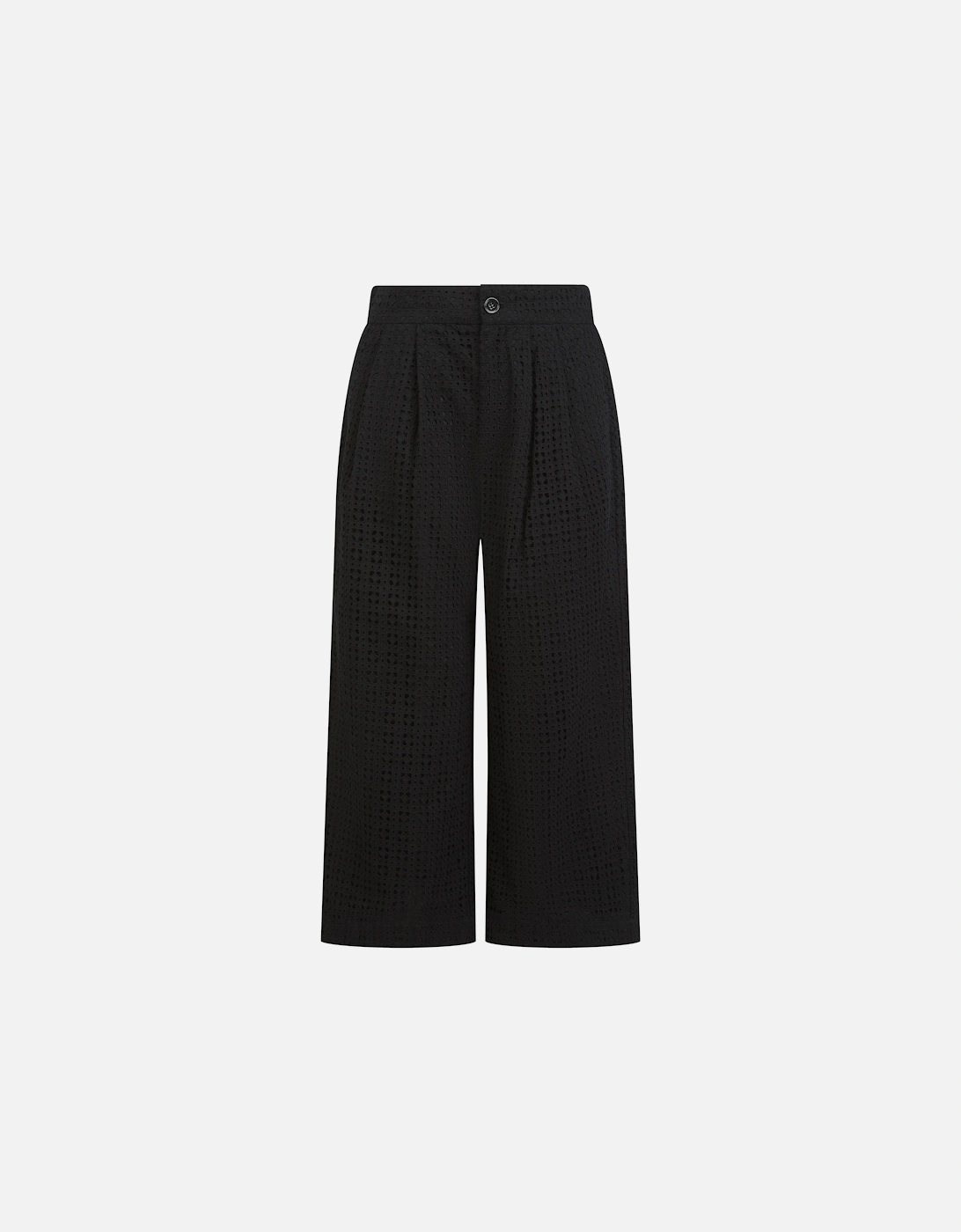 Marybeth Broderie Trousers - Black