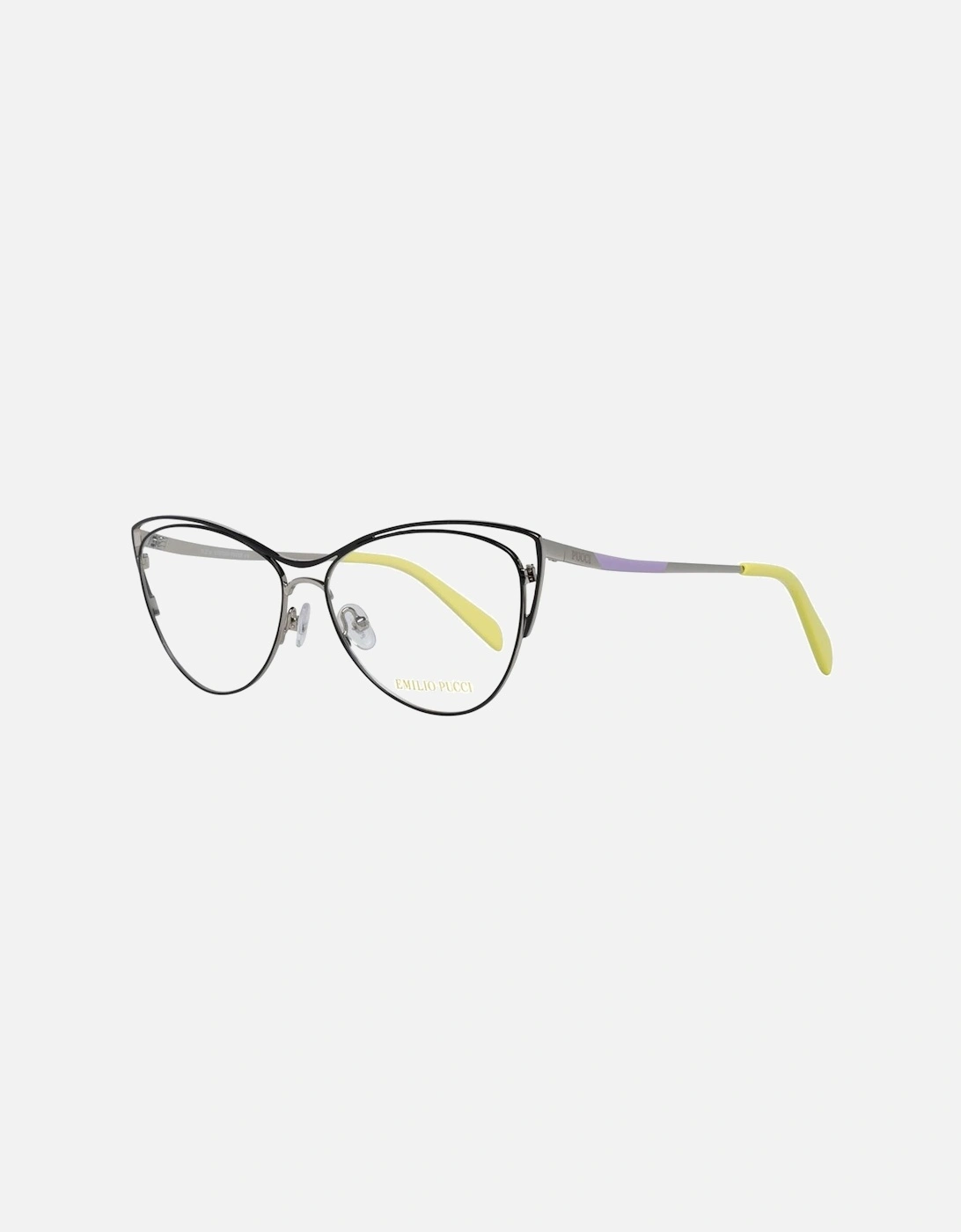 Full-Rim Metal Frame Glasses with Branded Case Women - Black, 5 of 4