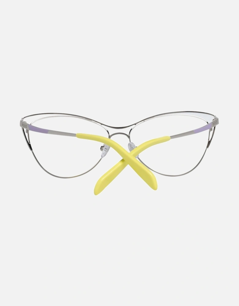 Full-Rim Metal Frame Glasses with Branded Case Women - Black