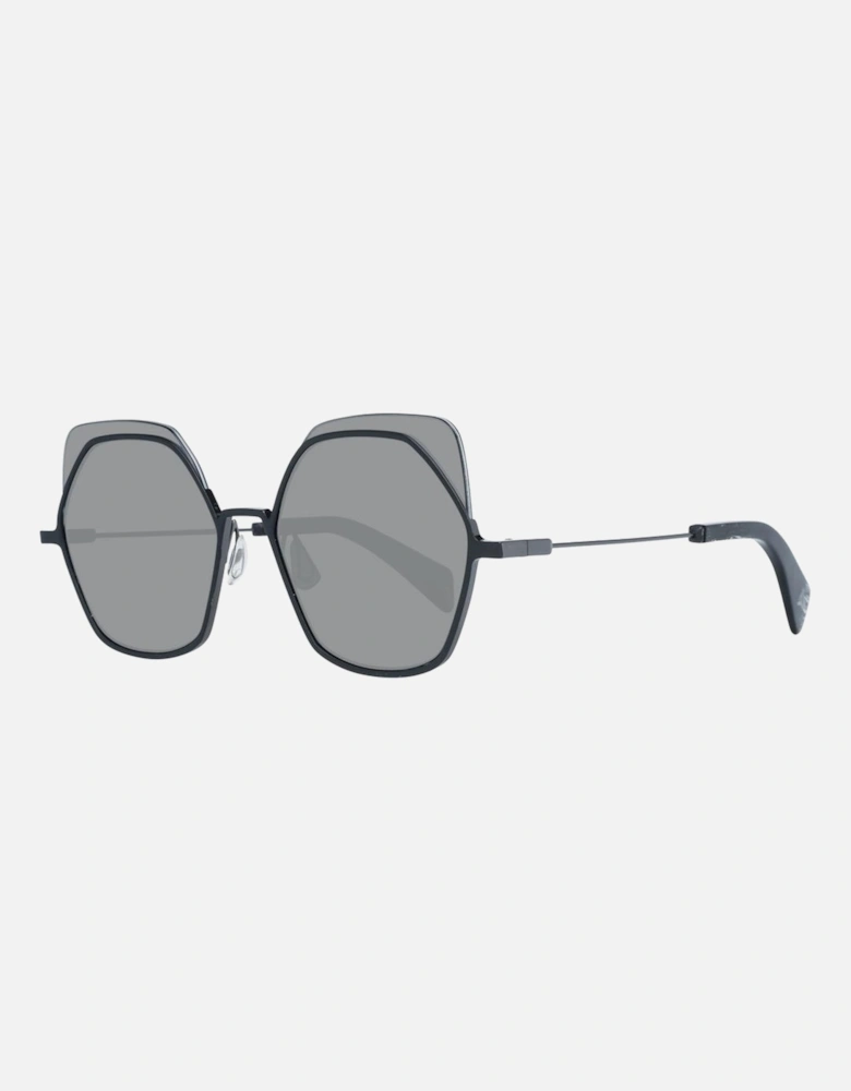 Full-Rim Metal & Plastic Frame Sunglasses Women - Black