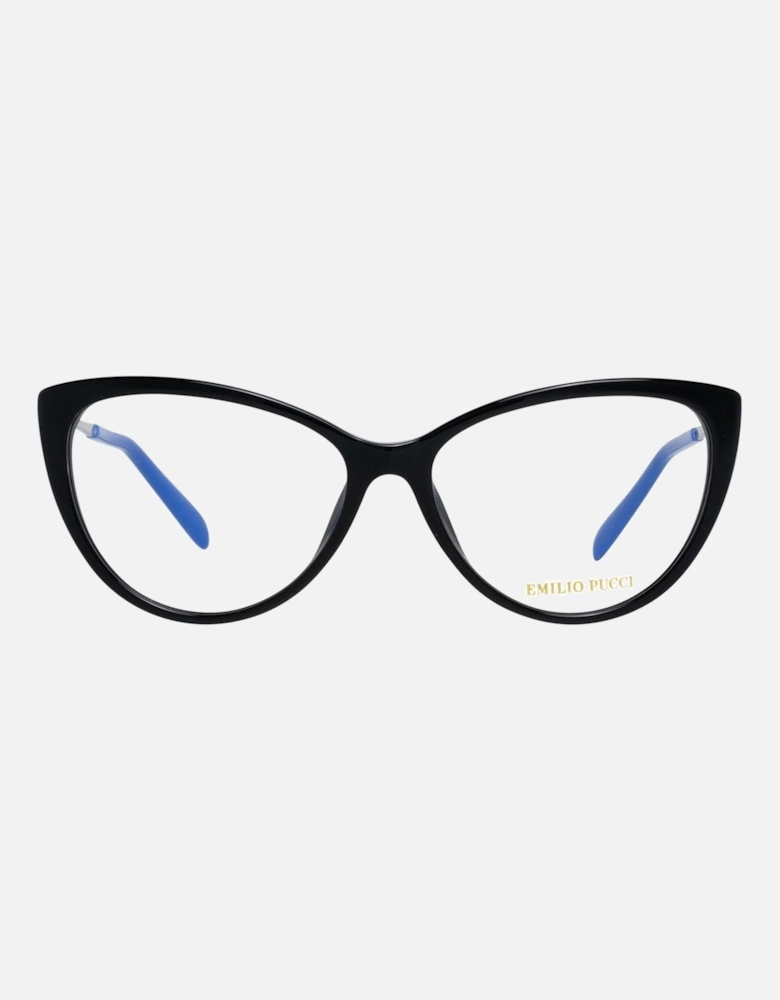 Full-Rim Black Plastic Frame Sunglasses Women