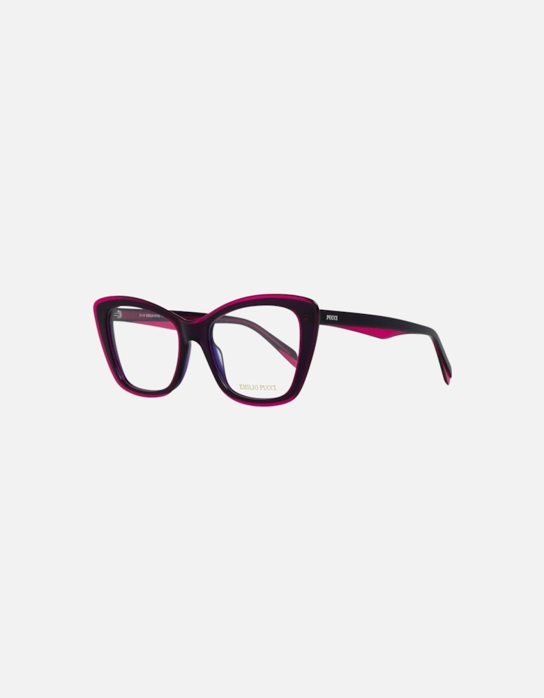 Full-Rim Purple Plastic Sunglasses with Branded Case Women Frames