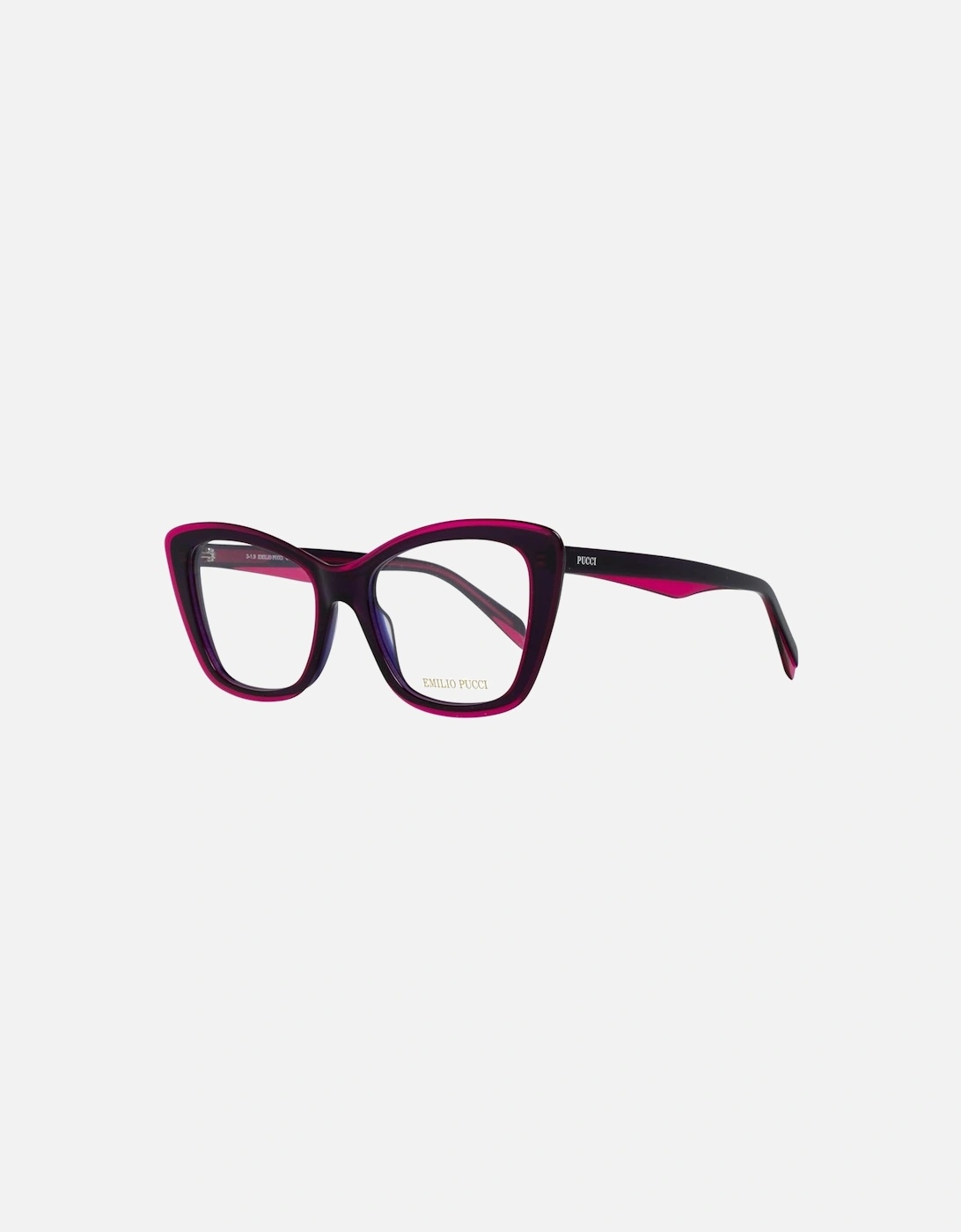 Full-Rim Purple Plastic Sunglasses with Branded Case Women Frames, 5 of 4