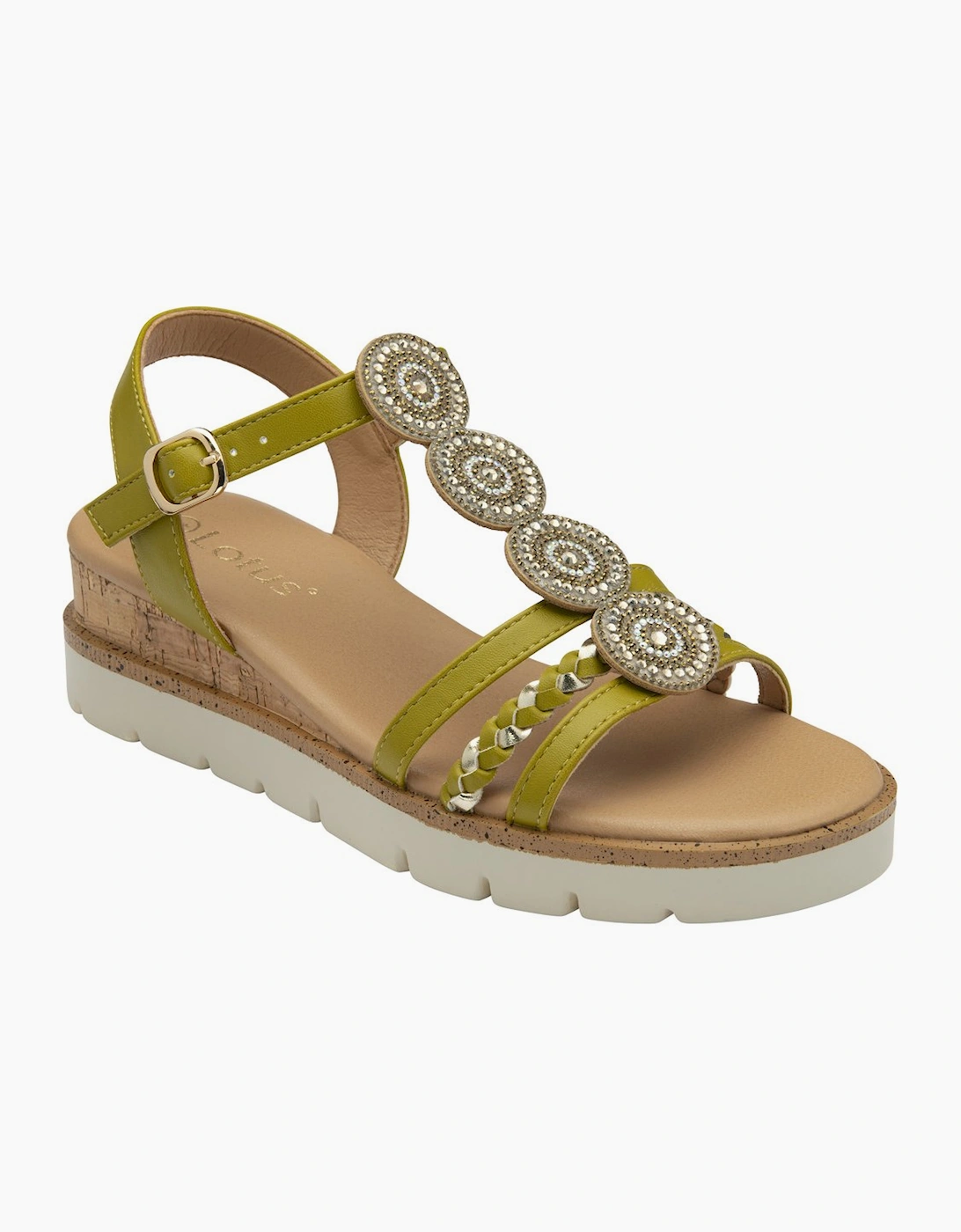 Lotus Women's Shannon Womens Heeled Sandals - Brown - Size: 7