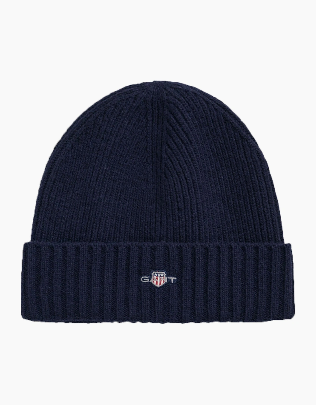 Men's Gant Unisex Shield Wool Beanie Marine - Navy - Size: 1 size