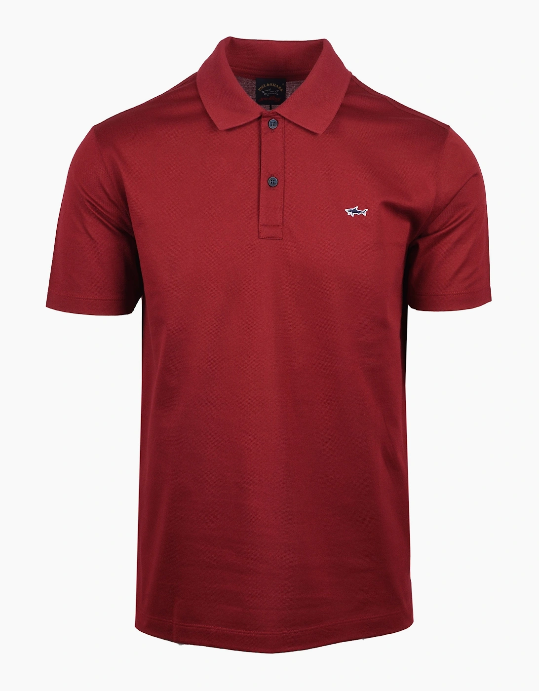 Paul & Shark Men's Red Paul And Shark Polo Shirt Burgundy - Size: 38