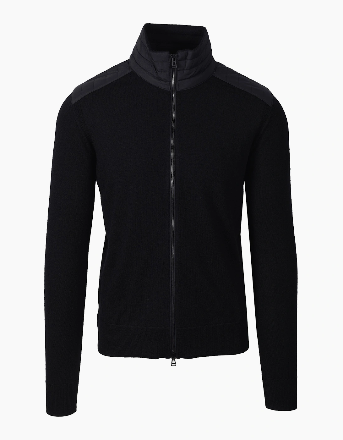 Men's Belstaff Kelby Full Zip Knitwear Black - Size: 38