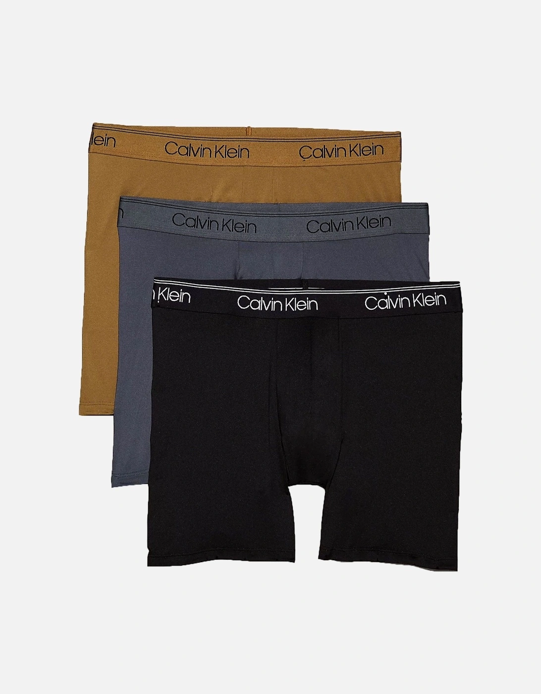 Calvin Klein Men's Black Microfiber Boxer Brief /Olive/Grey - : 37/36/32 Xl