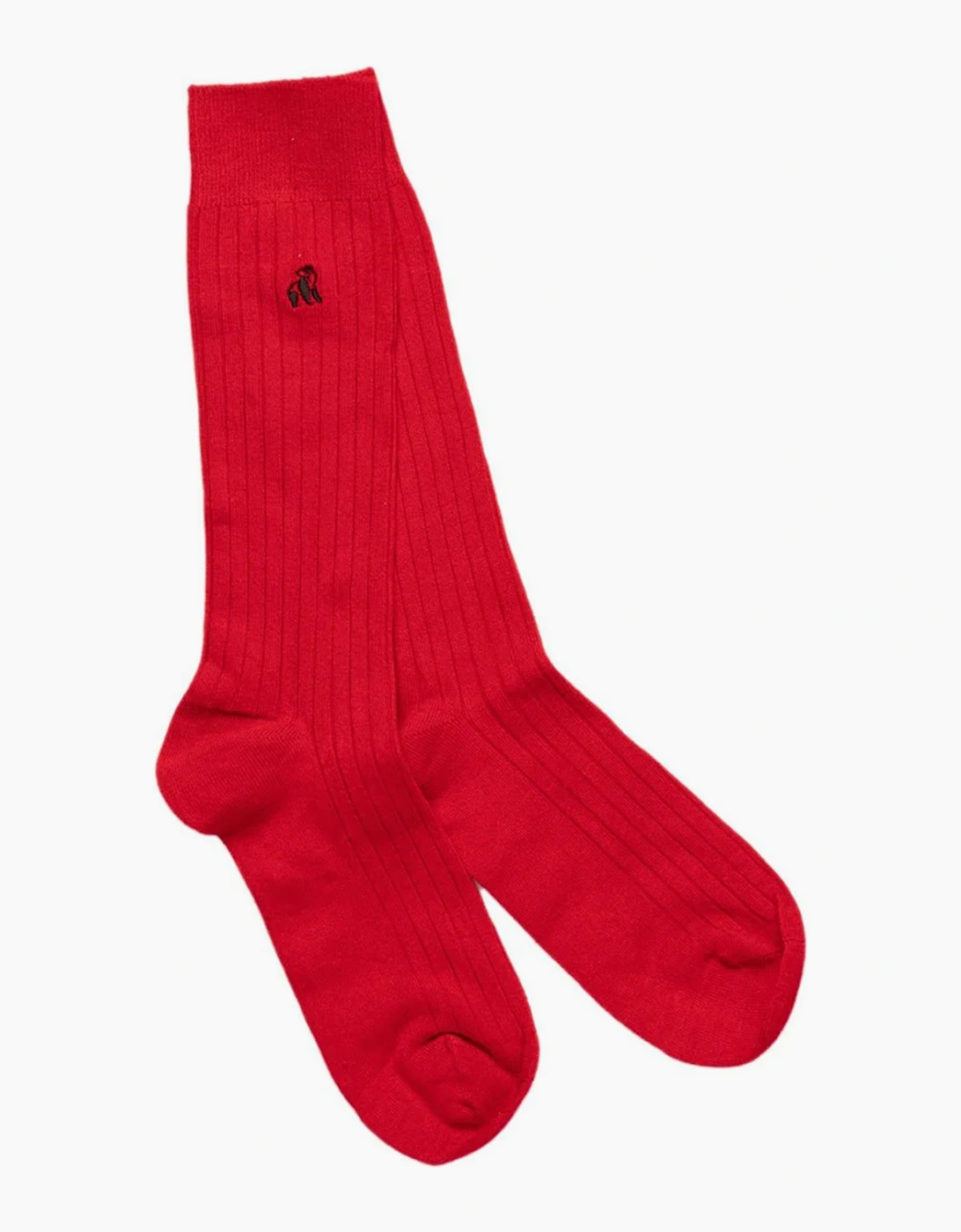 Swole Panda Men's Red Bamboo Socks  7/7.5/8/8.5/9/9.5/10/10.5/11 Size 1