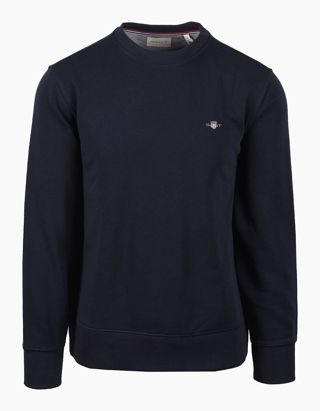 Gant Men's Navy Reg Shield Crew Neck Sweatshirt Evening Blue - : L
