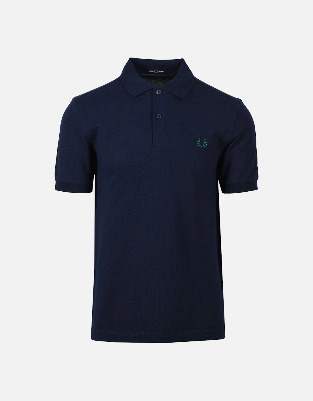 Fred Perry Men's Navy Plain Polo Dark Carbon - : 44 Size 2XL
