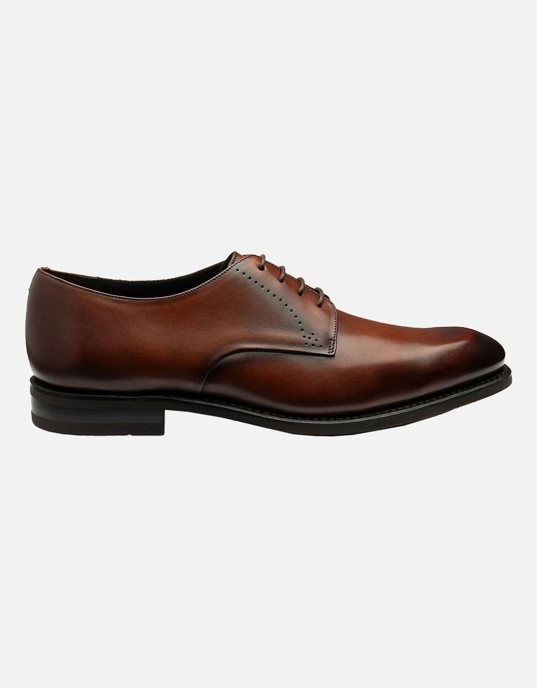 Loake Men's Loake Gosling Plain Derby Shoe Scotch Patina - Brown