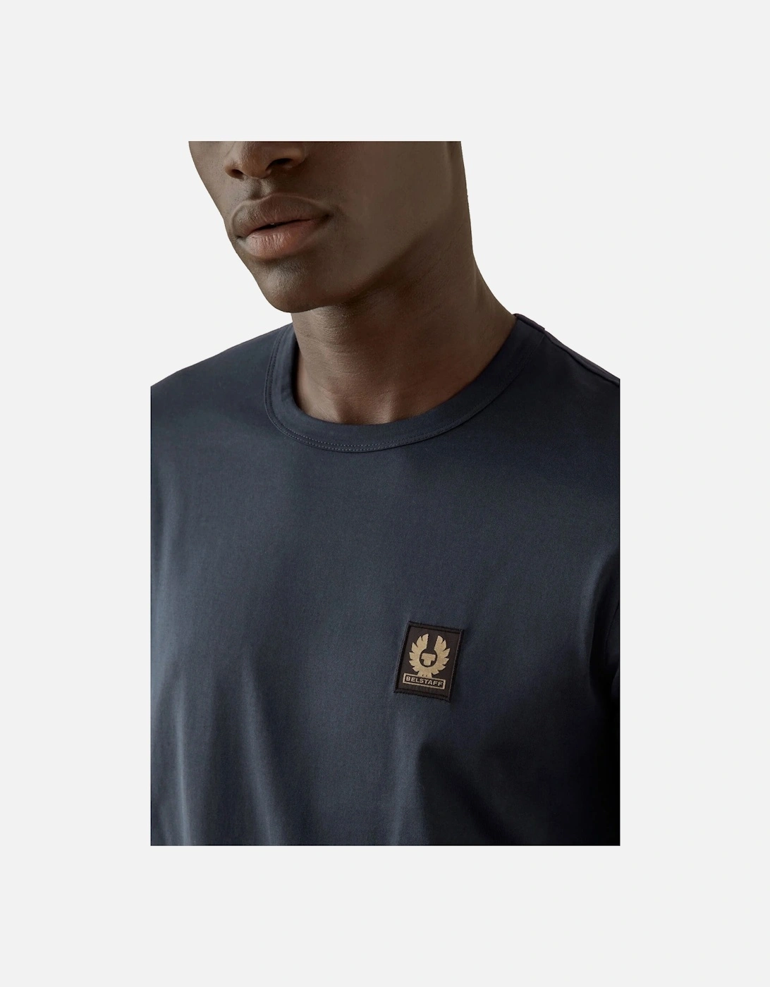 Belstaff Mens Cotton Logo T-shirt Navy - Size Large - Image 3