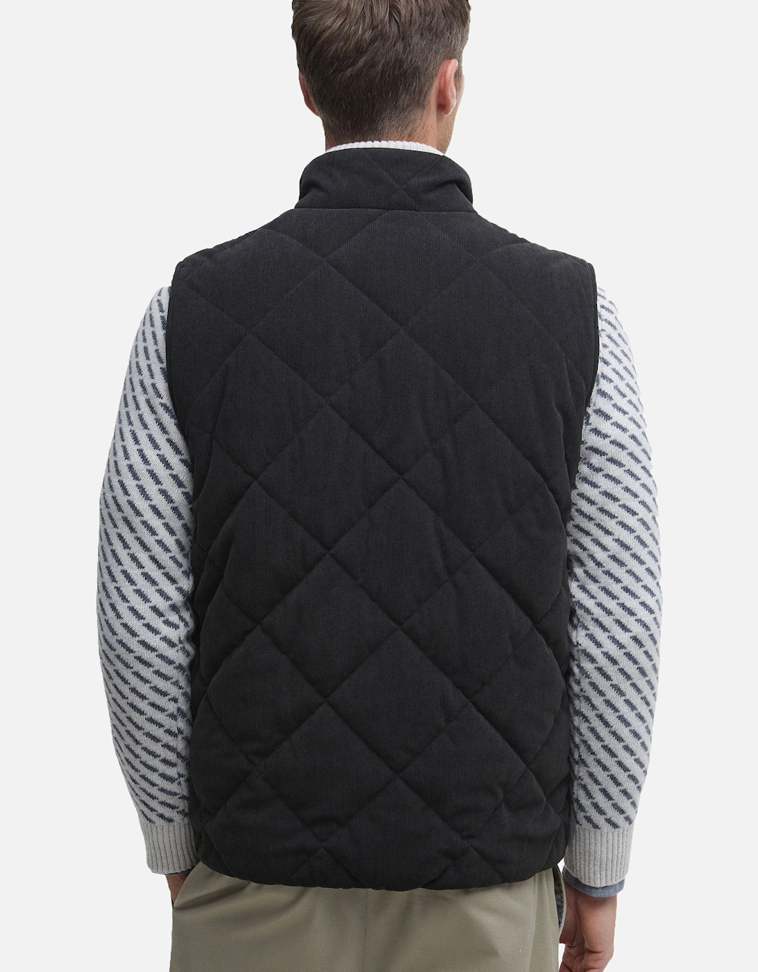 Cord Liddesdale Gilet Black