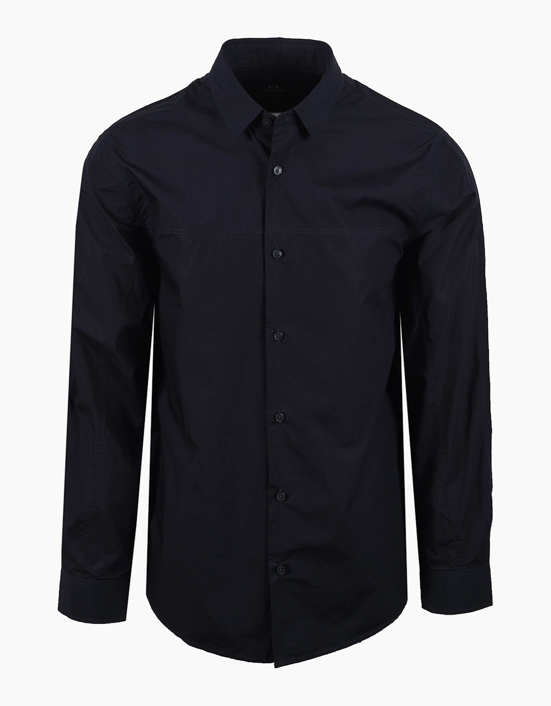 Men's Armani Exchange Long Sleeved Shirt Deep Navy - Size: 38