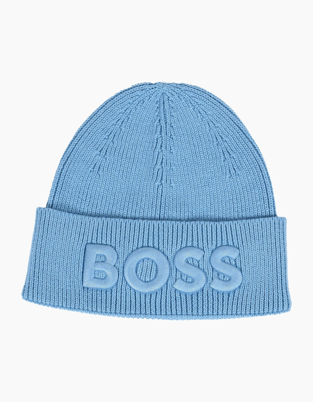 Men's Boss Orange Afox Beanie Hat Open Blue - Navy - Size: 1 size