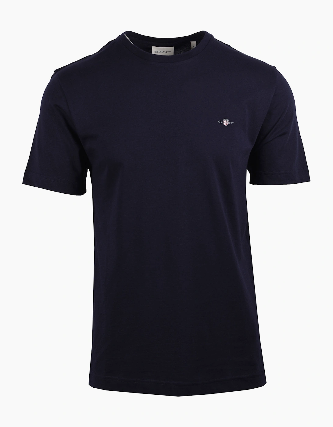 Gant Men's Blue Reg Shield Ss T-Shirt Evening - : 44/Regular 2XL