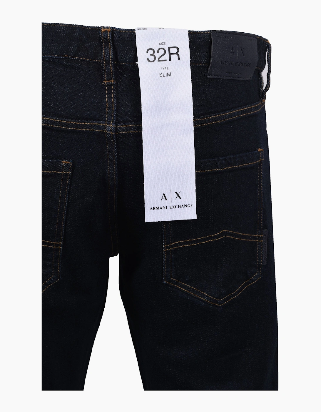 Men's Armani Exchange Slim Fit Jeans Dark Denim - Navy - Size: 32/32