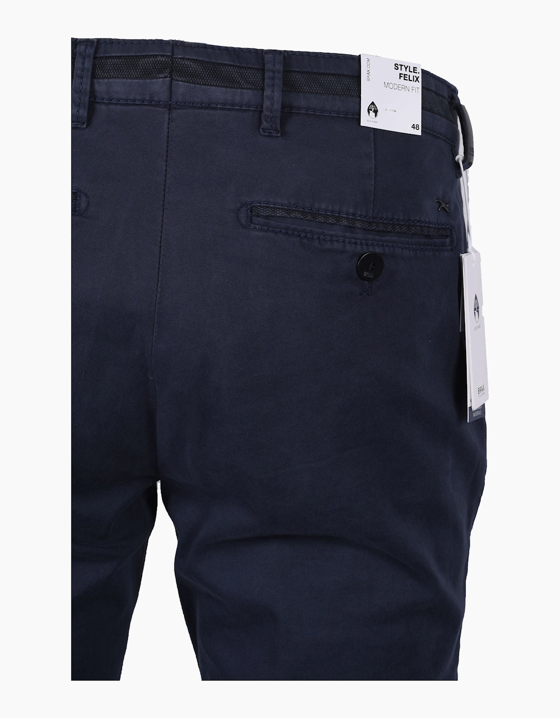 Men's Brax Felix C Cotton Chino Blue - Size: 36