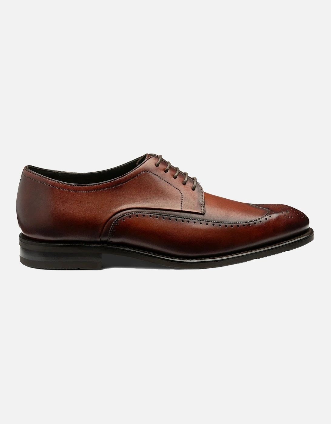 Loake Men's Loake Bale Derby Punched Brogue Scotch Patina - Brown