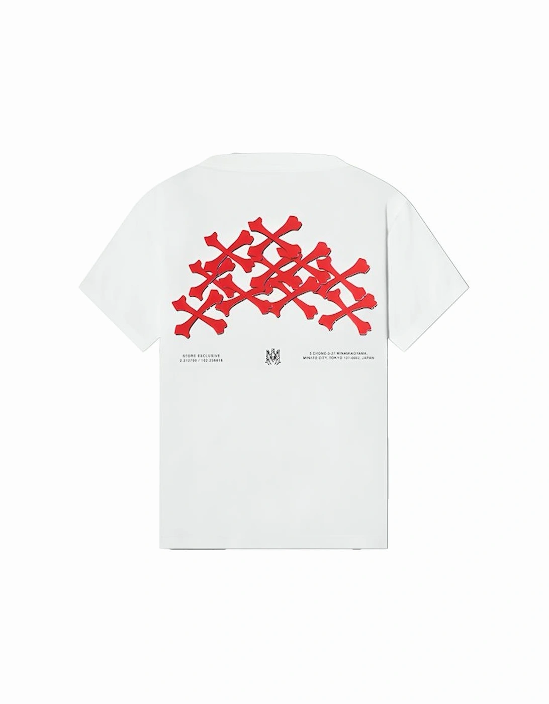 Tokyo Stacked Bones Printed T-Shirt in White, 3 of 2