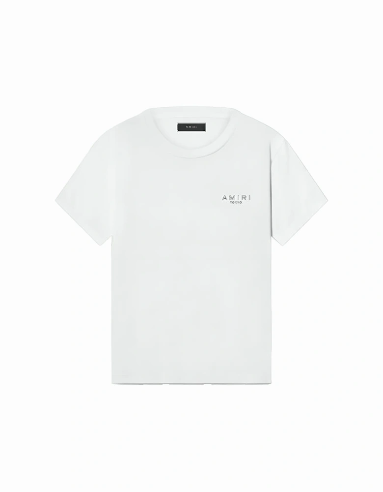 Tokyo Stacked Bones Printed T-Shirt in White