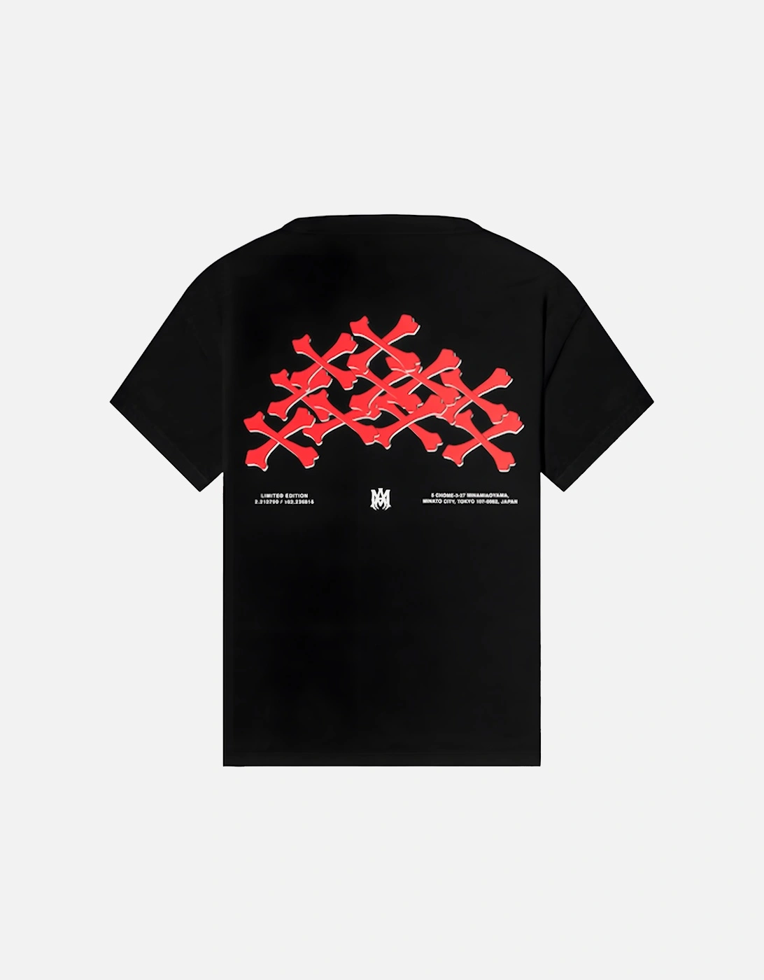 Tokyo Stacked Bones Printed T-Shirt in Black, 3 of 2