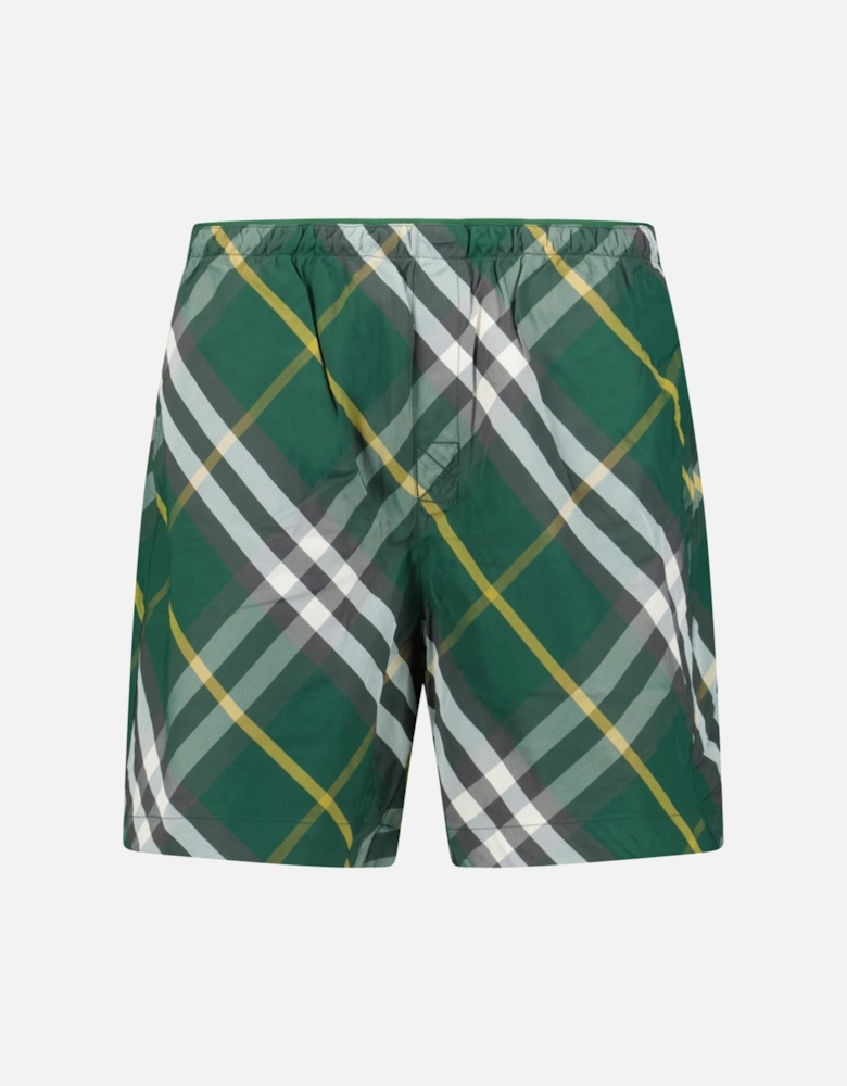 Check Swim Shorts Ivy Green