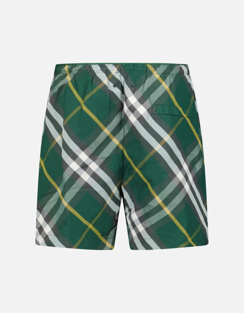 Check Swim Shorts Ivy Green