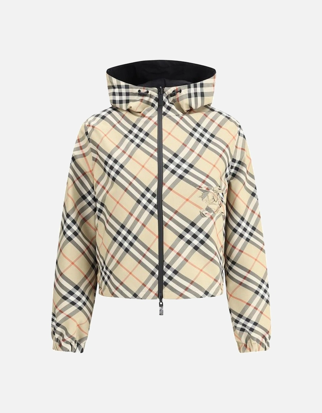 Reversible Hooded Jacket with Adjustable Drawstring Hem Women - Brown, 7 of 6