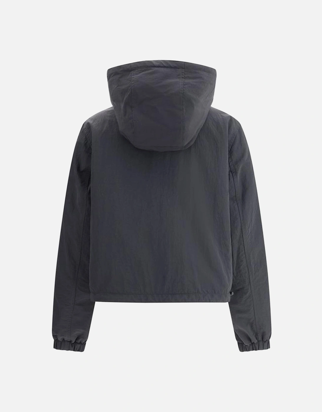 Reversible Hooded Jacket with Adjustable Drawstring Hem Women - Brown