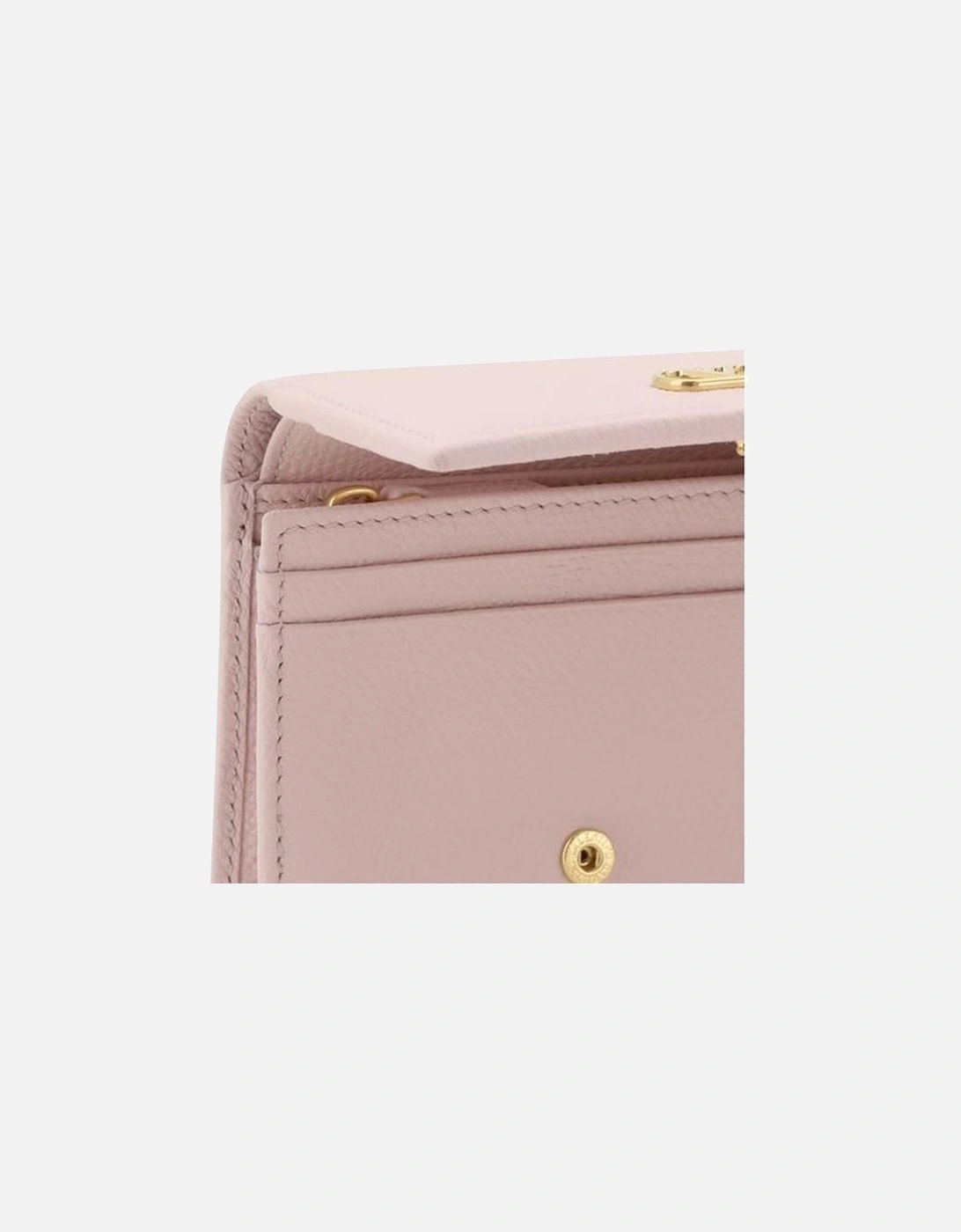 Leather Billfold Wallet with VLogo Plaque Women - Multicolor