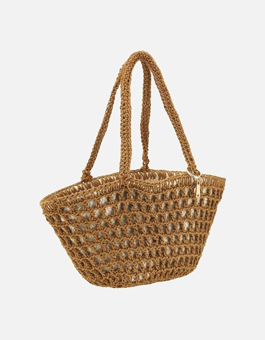 Mediterraneo Woven Straw Shoulder Bag Women - Brown