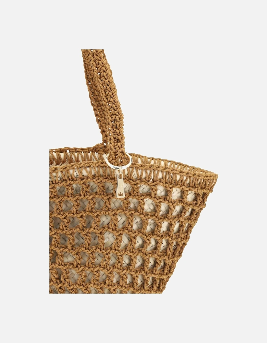 Mediterraneo Woven Straw Shoulder Bag Women - Brown