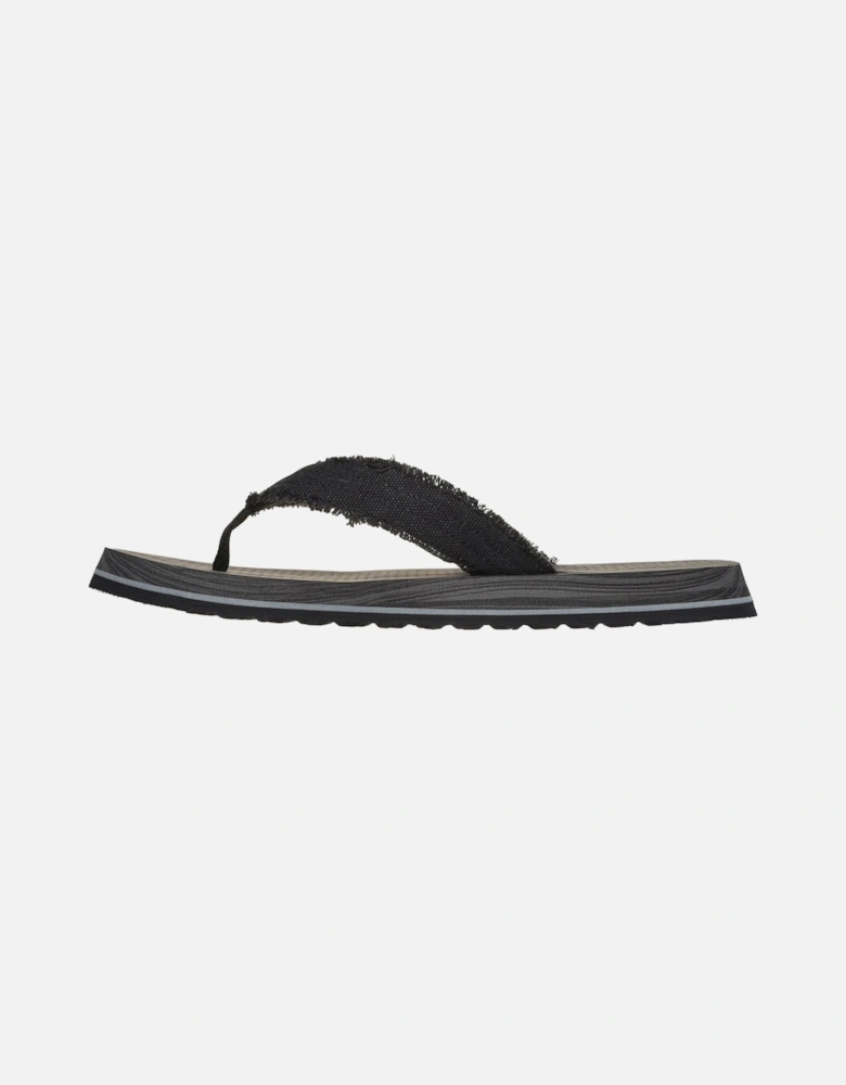 Tantric Fritz Textile Men's Black Sandals