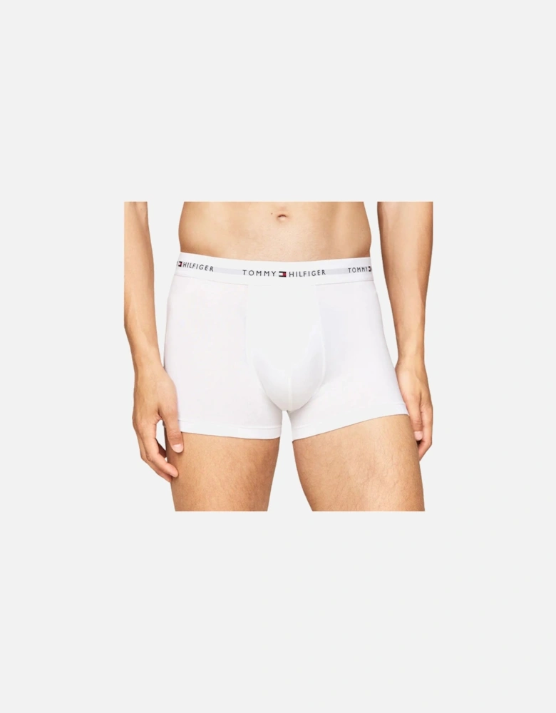 3-Pack Signature Cotton Boxer Trunks, White