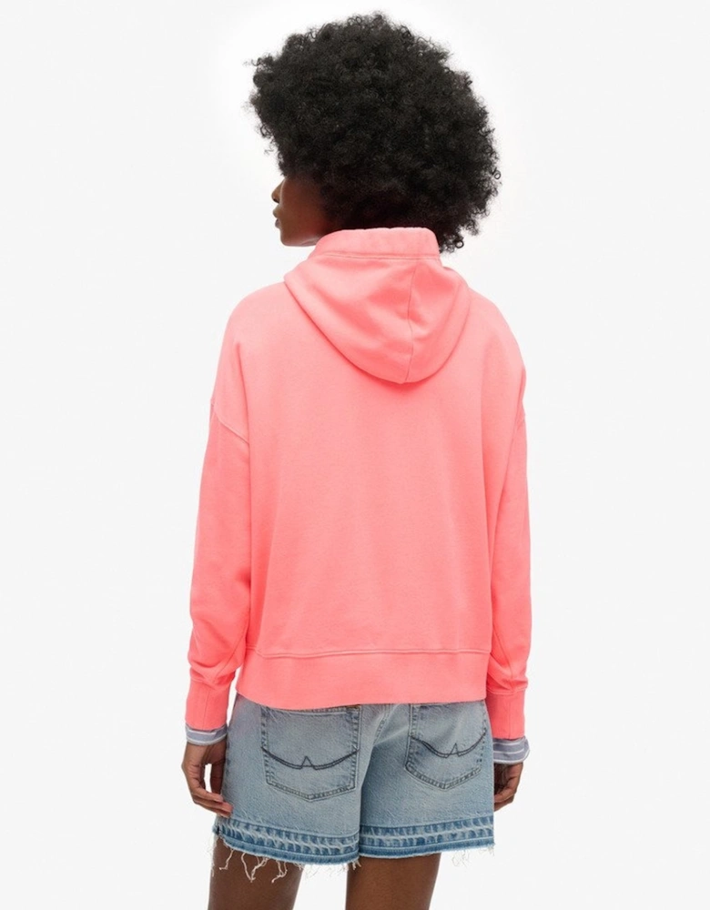 Women's Essential Logo GD Hoodie Fiery Coral