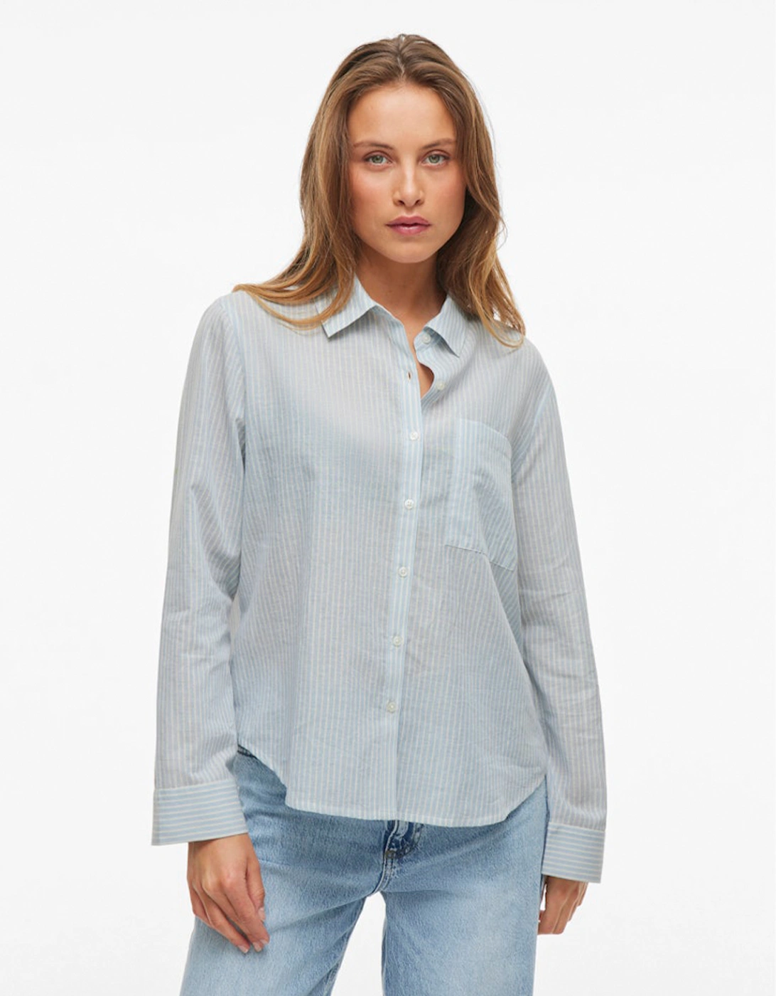 Women's Rumana Long Sleeve Shirt Kentucky Blue Birch, 8 of 7