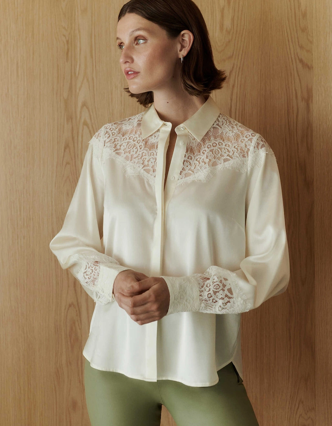 Jade long sleeve lace shirt