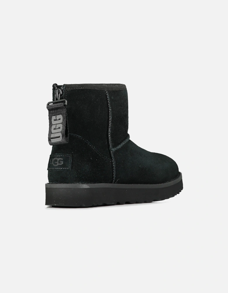 Classic Mini Logo Zip Boots - Black