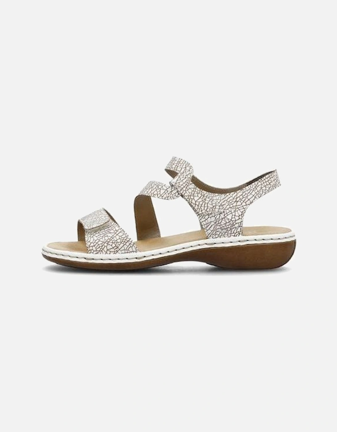 Ladies 659C7-81 Pattern/White Sandal