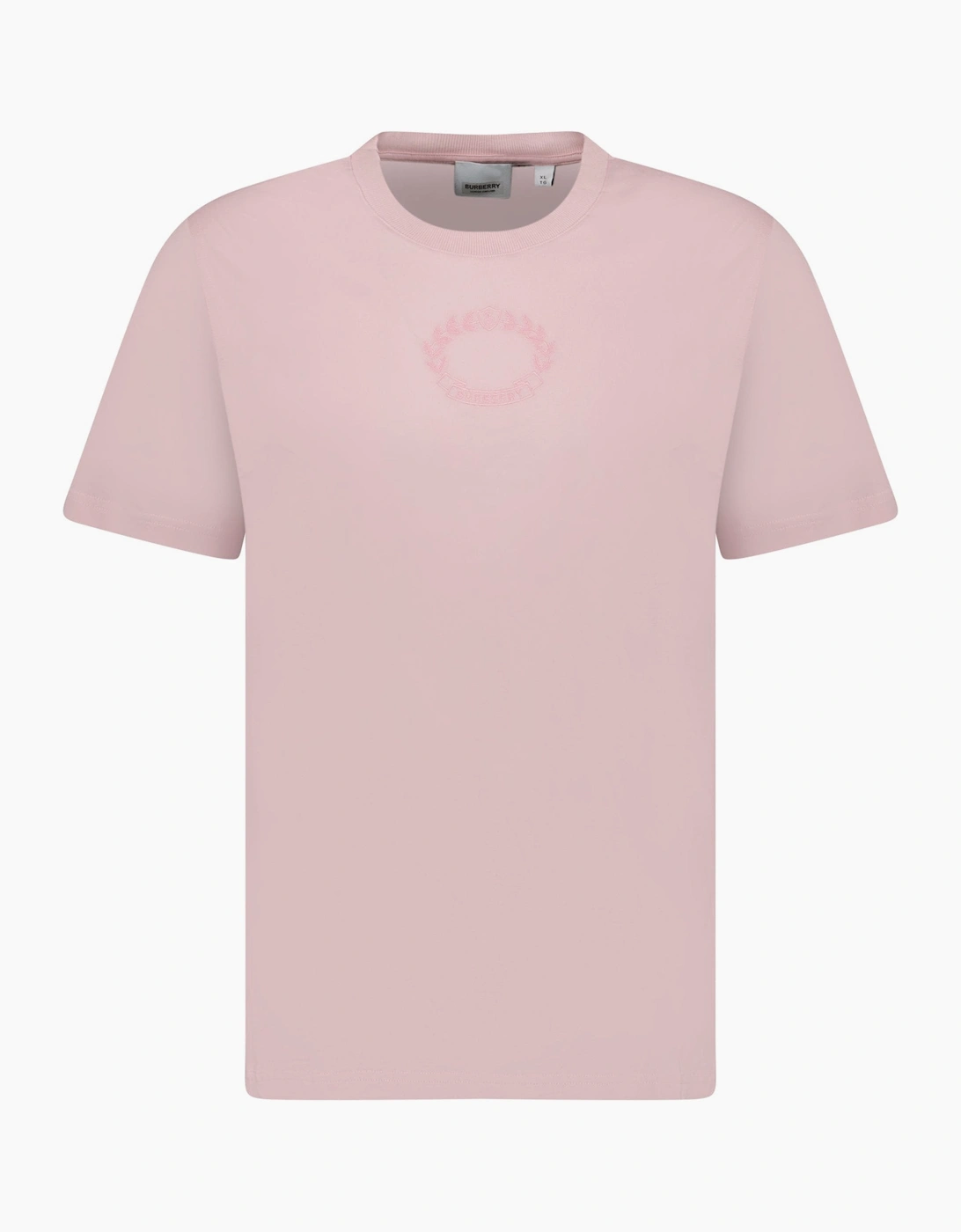 Burberry Women's Pink 'Margot' Embroidery Logo T-Shirt  12 M