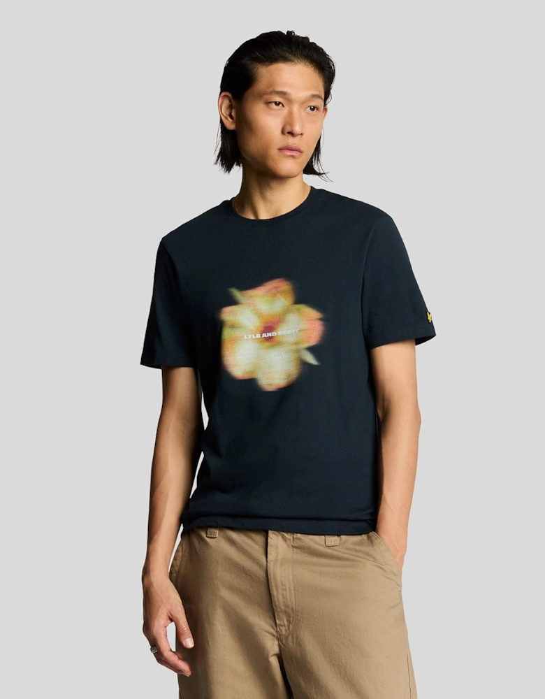 Motion Floral Graphic T-Shirt