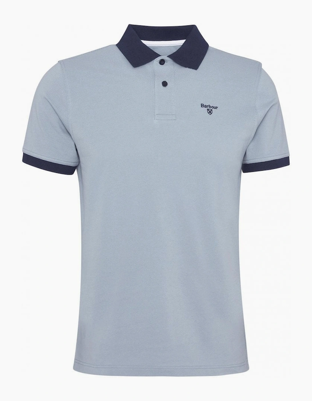 Barbour Men's Blue Lead Lynmouth Polo Shirt - Size: 40