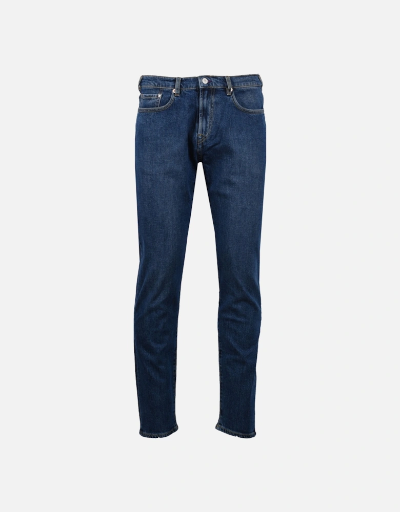 Tapered Fit Jeans Denim Blue