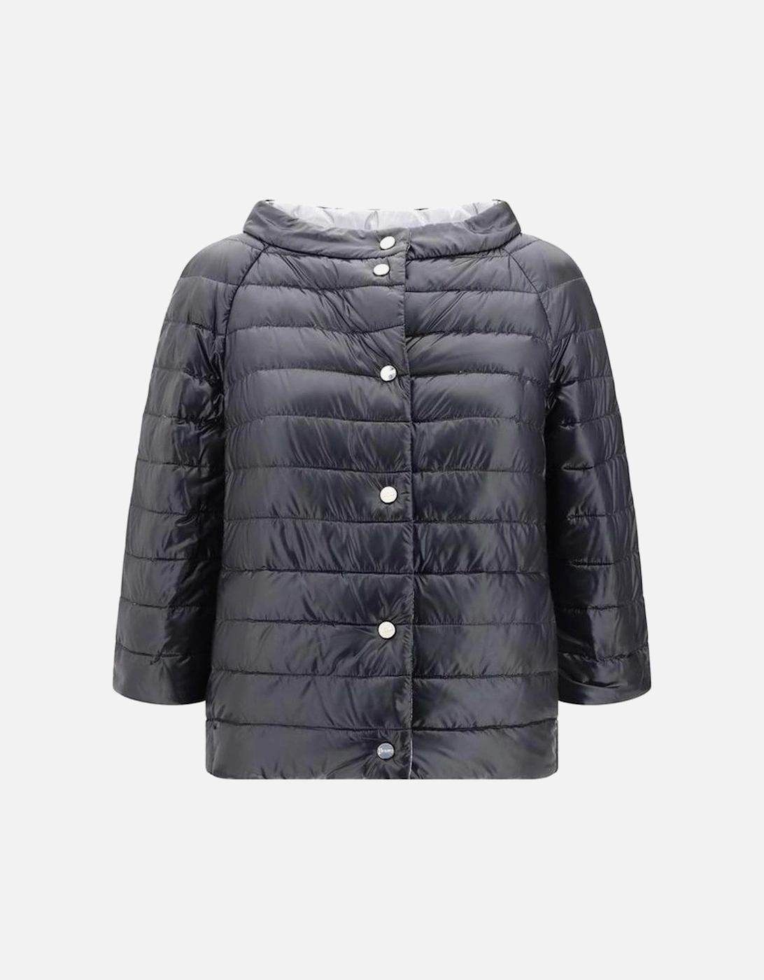 Reversible Padded Jacket with Boat Neck and 3/4 Sleeves Women -, 5 of 4