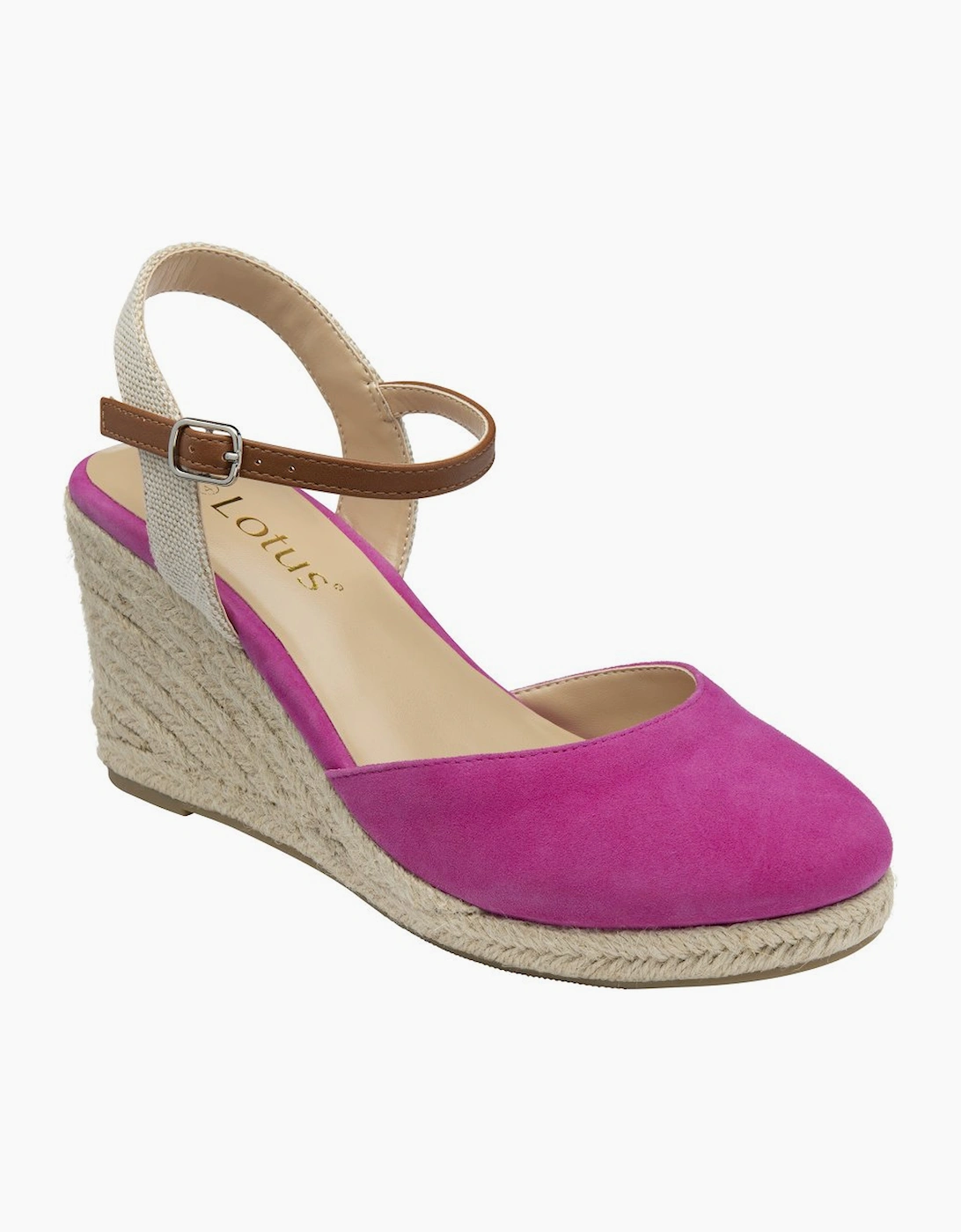Lotus Women's Mariah Womens Espadrille Wedges - Pink - Size: 5