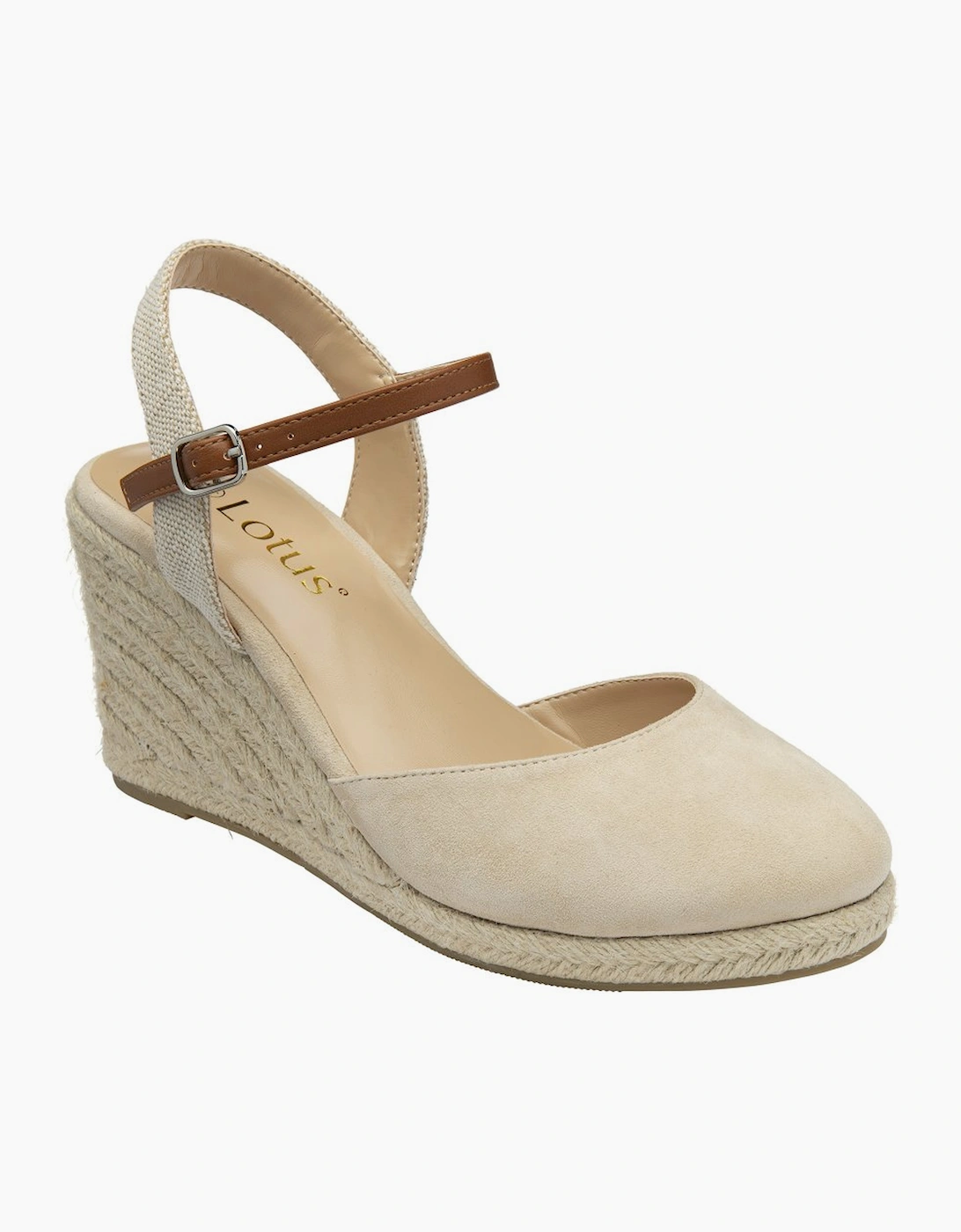 Lotus Women's Mariah Womens Espadrille Wedges - Tan - Size: 8
